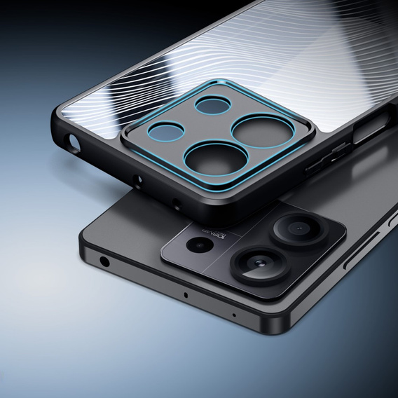 Чехол DuxDucis для Xiaomi Redmi Note 13 5G, Aimo case, прозрачный / черный