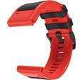 Силиконовый ремешок для Garmin Fenix 5/6/7 Forerunner 945/935, Black / Red