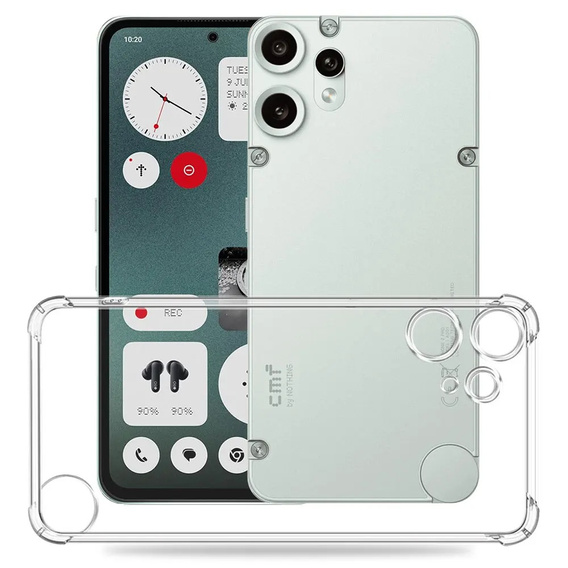 Чехол до CMF Nothing Phone 2 Pro, Dropproof, прозрачный