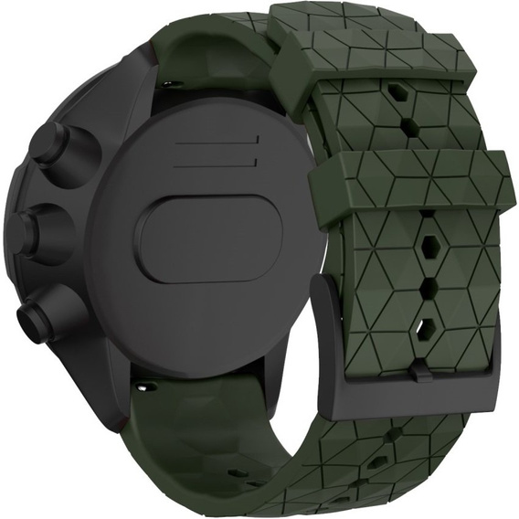 Силиконовый ремешок Rhombic Grain до Suunto 9, Green