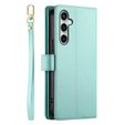 Чохол-книжка для Samsung Galaxy S24 FE, Wallet Zipper Pocket, зелений