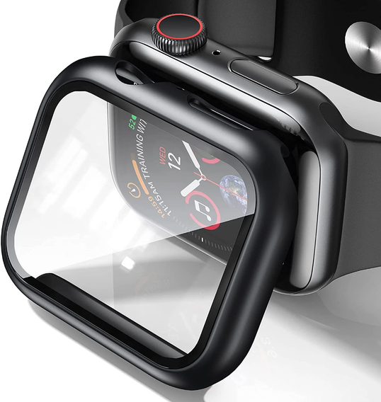 Tech-Protect Футляр с со встроенным защитным стеклом до  Apple Watch 4/5/6/SE (44MM), Black