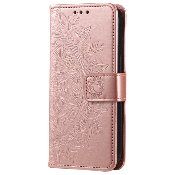 Чохол-книжка для Xiaomi Redmi Note 13 Pro+, Mandala, рожевий rose gold