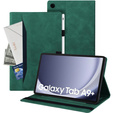 Чохол для Samsung Galaxy Tab A9+, Classic, з місцем для стилуса, зелений