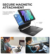 Чехол с клавиатурой для iPad mini 8,3" 2021 (6 поколение) / iPad mini 8,3" 2024 (7 поколение), Dexnor Magnetic Keyboard Touchpad, черный