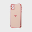 Чехол до Apple iPhone 11, Electro heart, розовый rose gold