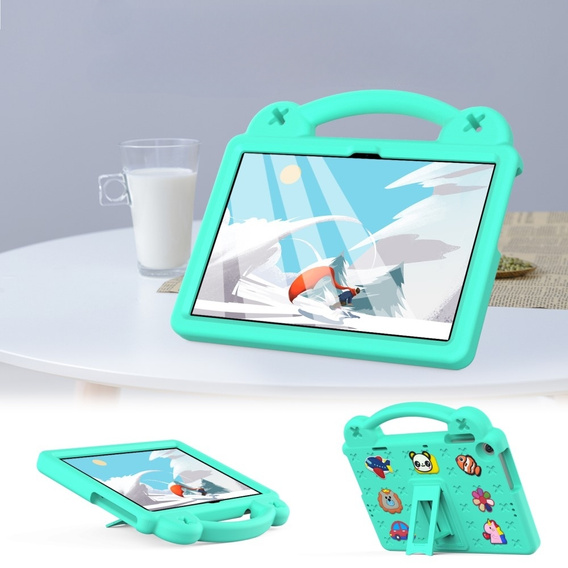 Дитячий чохол для планшета Lenovo Tab M10 10.1 Gen 3 TB-328FU/TB-328XU, Cute Patterns, з підставкою, зелений