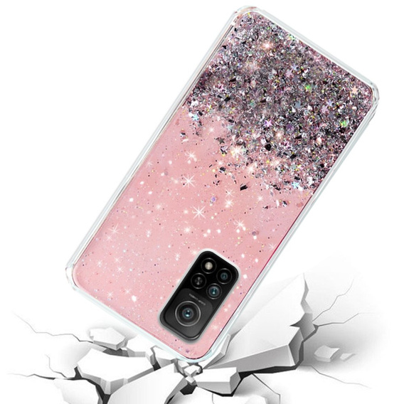 Чoхол до Xiaomi Mi 10T 5G / Mi 10T Pro 5G, Glittery, світло-рожевий