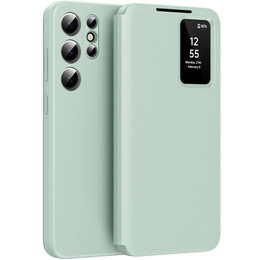 Флип-кейс для Samsung Galaxy S22 Ultra, Smart View Wallet, зелёный