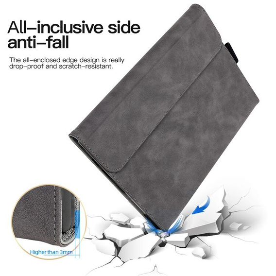 Чехол до Microsoft Surface Pro 9, Wallet Pen Slot, чёрный