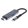 Tech-Protect Адаптер-концентратор USB Type - C HDMI SD TF, V5, Grey