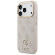 Чехол GUESS 4G Strass Logo с ремешком, MagSafe для iPhone 17 Pro Max