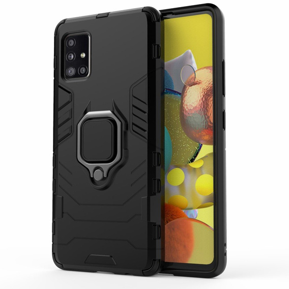 Чoхол до Samsung Galaxy A51 5G, Kickstand Ring, чорний