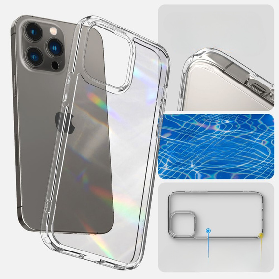 Чехол Spigen до iPhone 14 Pro, Ultra Hybrid, Crystal Clear, прозрачный