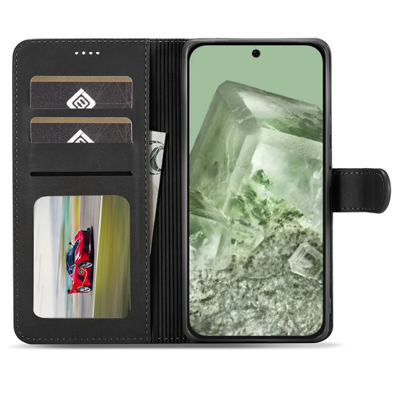 Откидной чехол для Google Pixel 8A, LC.IMEEKE, чёрный