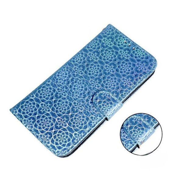 Откидной чехол для Oppo A17, Wallet mandala, синий