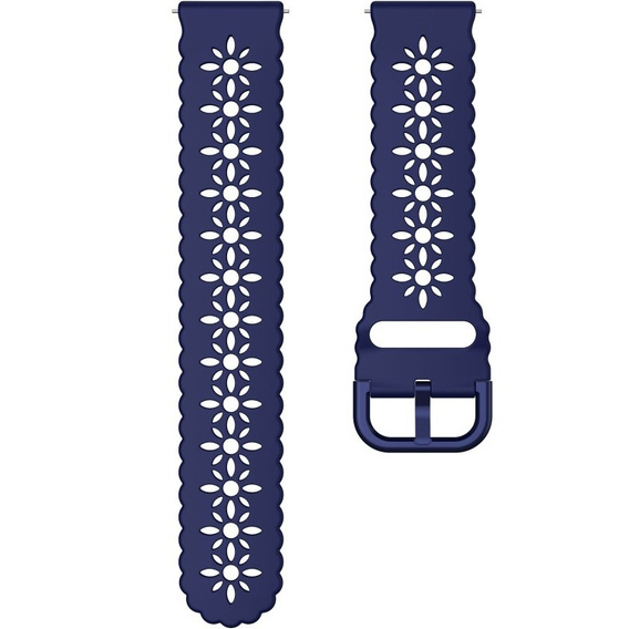 Силиконовый ремешок 20mm Soft Hollowed-out, Dark Blue