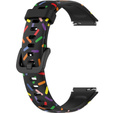 Силиконовый ремешок для Huawei Band 7, Black / Colorful