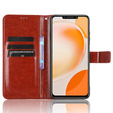 Откидной чехол для Huawei Nova Y91 4G, Crazy Horse Wallet, коричневый