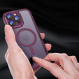 Чехол для iPhone 15 Pro Max, ERBORD Impact Guard, MagSafe, бордовый