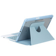 Чехол клавиатура для iPad 11" 2025 A16 (11 gen.) / iPad 10.9" 2022 (10 gen.), Rotary 360° Leather, светло-голубой