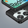 Чехол до Xiaomi Redmi 13, Carbon, чёрный