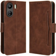 Откидной чехол для Xiaomi Redmi 13C / Poco C65, Card Slot, коричневый
