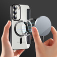 Откидной чехол для Samsung Galaxy S23, Wallet, MagSafe, чёрный