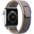 Нейлоновый ремешок до Apple Watch 1/2/3/4/5/6/7/8/SE/ULTRA 42/44/45/49mm, Grey / Blue