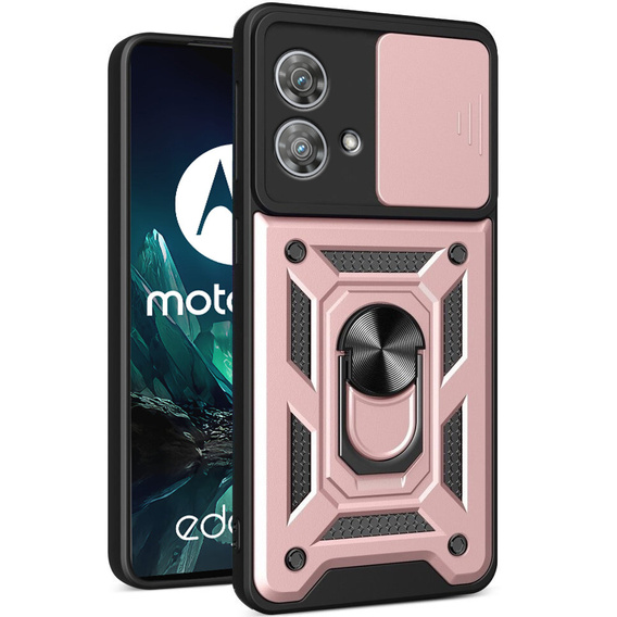 Чехол NOX Camera Slide Motorola Edge 40 Neo, CamShield Slide, розовый rose gold