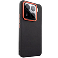 Кожаный чехол для Xiaomi 15, leather hybrid, чёрный