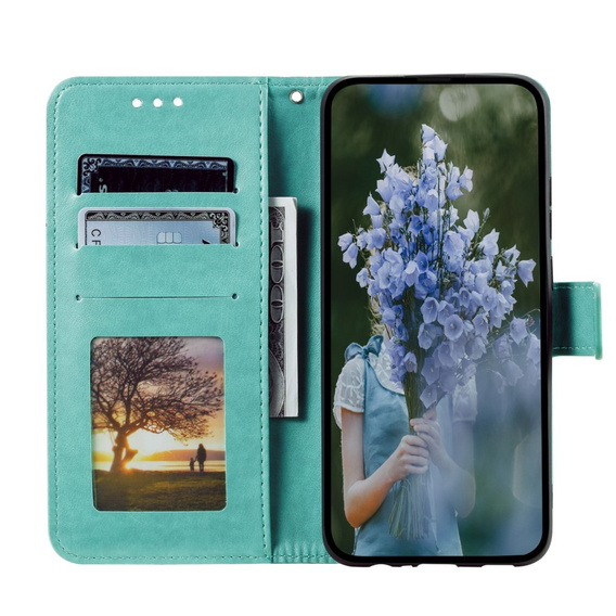 Чохол-книжка для Oppo A17, Mandala, зелений