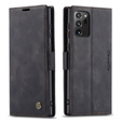 Чехол CASEME для Samsung Galaxy Note 20 Ultra, Leather Wallet Case, чёрный