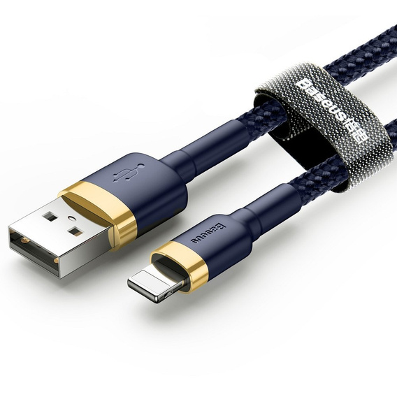 BASEUS Cafule Кабель Lightning 2,4A 1M - Blue/Gold