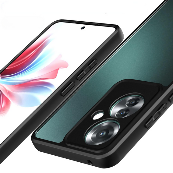 Чехол до Oppo Reno 11F 5G, Fusion Hybrid, матовый / чёрный
