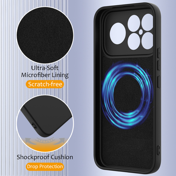 Силиконовый чехол Silicone Lite для MagSafe для Xiaomi Poco F8 Ultra