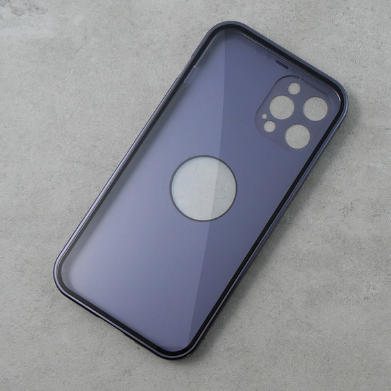 Чехол для iPhone 12 Pro Max, Dual Glass, для Magsafe, фиолетовый