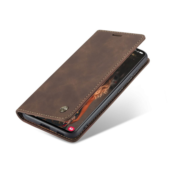 Чохол-сумка для Samsung Galaxy S21 FE, Leather Wallet Case, кава