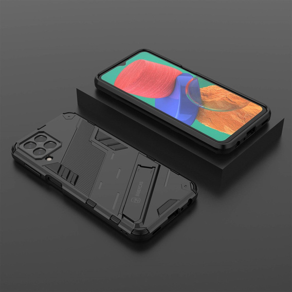 Чехол для Samsung Galaxy M33 5G, Military kickstand, чёрный