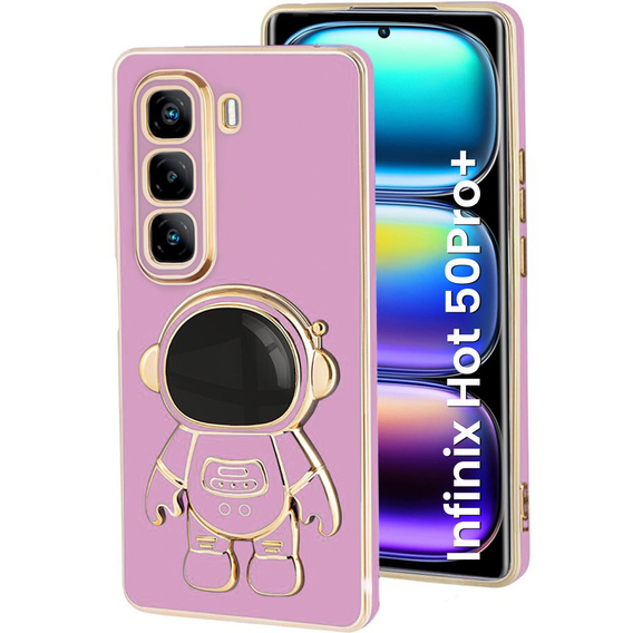 Чoхол до Infinix Hot 50 Pro+ 4G, Astronaut, фіолетовий