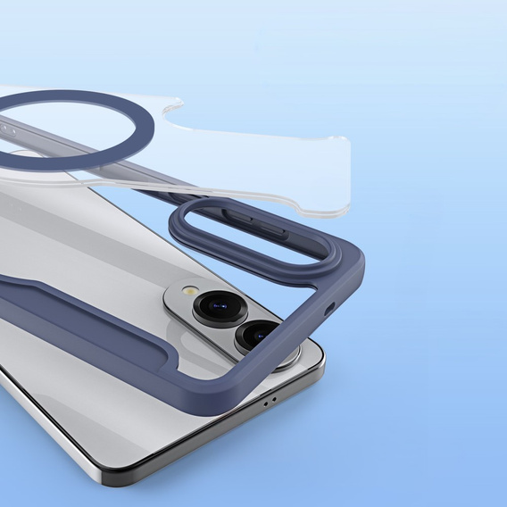 Чехол Dux Ducis до Samsung Galaxy S25 Edge, Skin X Pro, MagSafe, темно-синий