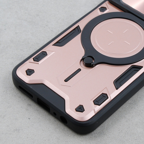 Бронированный чехол для Infinix Note 12 Pro 4G / Note 12 2023, CamShield Slide, розовый rose gold