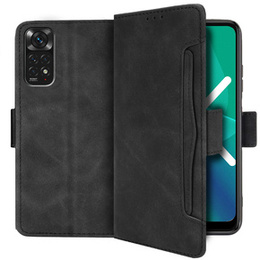 Футляр з клапаном для Xiaomi Redmi Note 11 / 11S, Card Slot, чорний