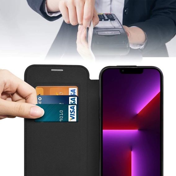Откидной чехол для iPhone 13 Pro, RFID Wallet MagSafe CamShield, чёрный