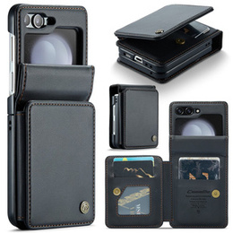 CASEME флип-кейс для Samsung Galaxy Z Flip5 5G, Litchi Wallet, чёрный