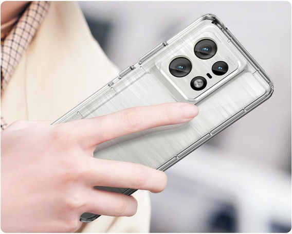 Чехол до Motorola Edge 50 Pro, Fusion Hybrid, прозрачный