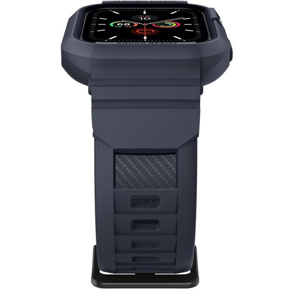 Чoхол ремінець SPIGEN до Apple Watch 4/5/6/7/8/9/SE 44/45 mm, Rugged Armor Pro, Charcoal Grey