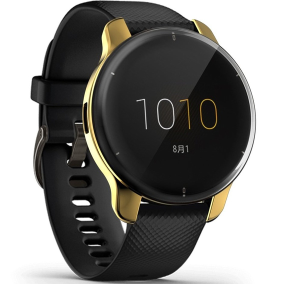 Чехол 2в1 с защитой экрана для часов Garmin Venu 2 Plus, Gold