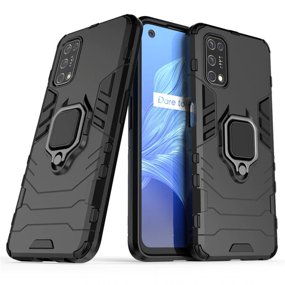 Чoхол до Realme 7 5G, Kickstand Ring, чорний