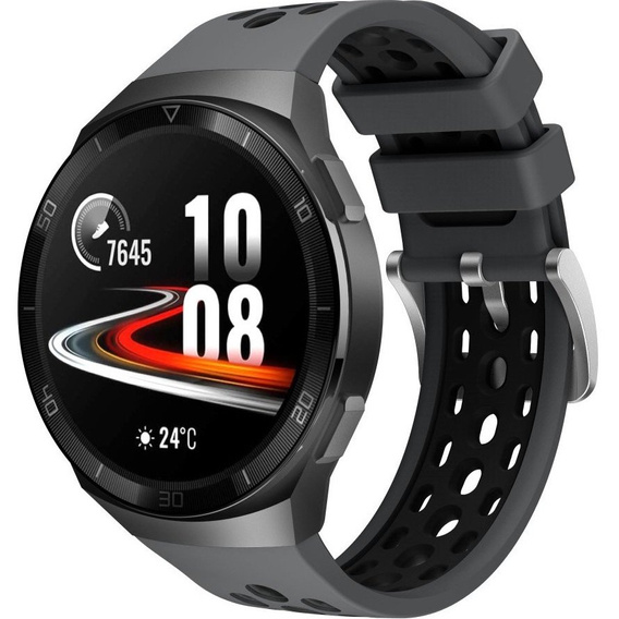 Силіконовий ремінець для Huawei Watch GT 2e, Grey / Black